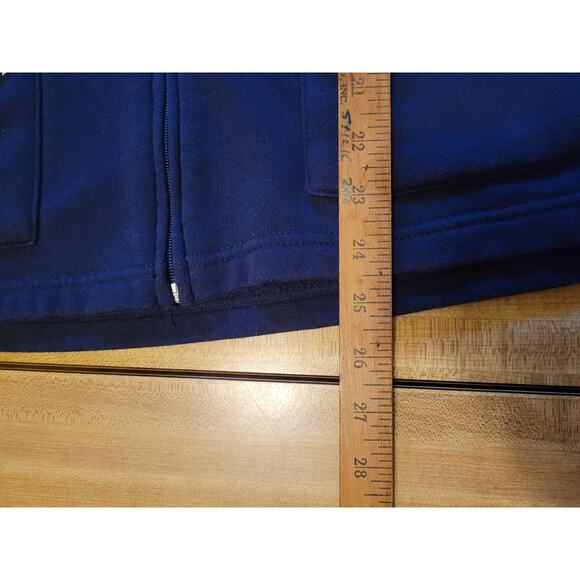 Breckenridge Full Zip Christmas Holiday Ugly Cardigan Sweater Blue Womens Large - Picture 7 of 9